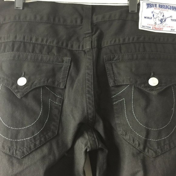 True Religion Jeans Jet Black Straight